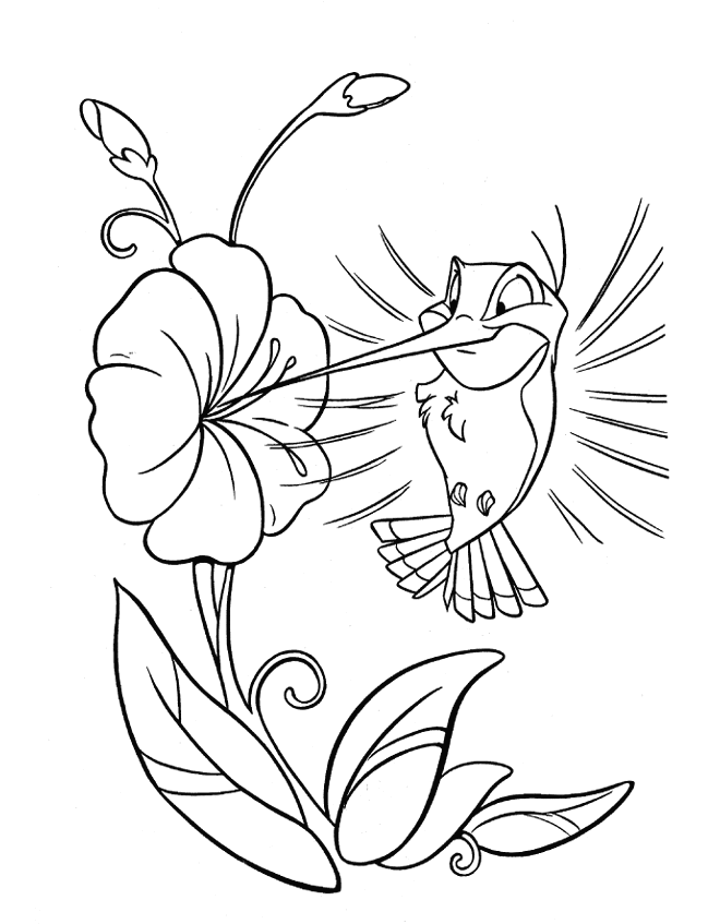 Plansa de colorat cu Pocahontas 44 39